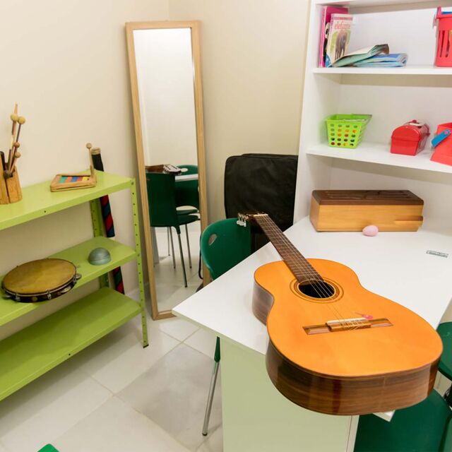 Sala de musicoterapia Unidade I (antes da reforma)